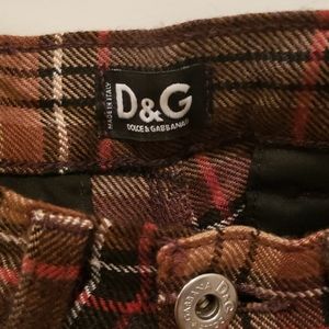 Dolce&Gabbana wool plaid 28 straight leg